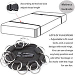 Bed Restraints For Sex With Adjustable Straps Wrist Hand Cuffs Ankle Cuff Set For Bondage Sm Sex Toys (Black, Style #2)