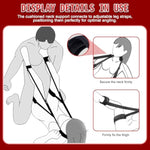 Bdsm Sex Toys Bondage Restraints, Sex Straps Neck To Wrist Thigh Restraint Sex Sling & Ankle Kits With Adjustable Cuffs, Kinky Bed Restraints Set Bdsm Toys For For Couples Sex Pleasure