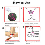 Adjustable Labia Clamps Spreader, Skin-Friendly Silicone G-Spot Stimulation Oral Sex Vagina Lips Hands-Free Spreader, Bdsm Spread Vaginal Lips Flirting Sex Toys For Women (Pink)