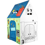 Easy Playhouse Cardboard Clubhouse for Kids - Art and Craft Fort, 34" X 27" X 48"