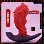 Shark-Shaped Anal Plug with T-Shaped Base and Raised Stimulation Points for Men's Prostate Massager