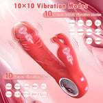 Rabbit Vibrator, G Spot Clitoral Anal Stimulator, 10 Vibration Modes