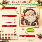 Christmas Pearl Diamond Art Kit for Adults, DIY Gem Craft for Beginners
