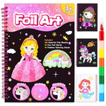 Foil Art Crafts Kit for Girls Ages 4-12, Perfect Birthday Gift Toy for Kids