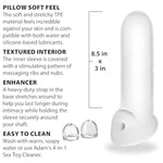 Frosted Penis Sleeve W/Strap