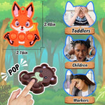 Kids Party Favors 16Pcs Animal Sensory Toys, Mini Pop Fidget Toys Keychain, Goodie Bag Stuffers, Birthday Gifts, Small Prizes For Kids, Classroom Rewards