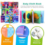 Baby Bath Books, Fabric Soft Baby Cloth Books, Early Education Toys, Waterproof Babies Book For Toddler, Newborn, Infants Perfect Shower Toys, Kids Bath Toys Toddler Gift (12Pcs)