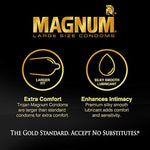 Trojan Magnum Bareskin Large 10 Count & Magnum Lubricated Large 12 Count Condoms
