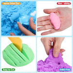 3-Color Sensory Play Sand for Kids, 6.6lbs, Perfect for Shaping and Sculpting