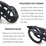 Male Chastity Device With 4 Sizes Rings For Penis Exercise, Bondage Restraint Kit For Sex Play For Couples, Adjustable/Breathable/Lightweight/Comfortable (Nano)