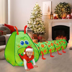 Caterpillar Kids Play Tunnel & Tent – Toddler Crawl Tunnel + Play Tent, Pop-Up Indoor/Outdoor Ball Pit Playset (Balls Not Included), Folds Flat For Storage