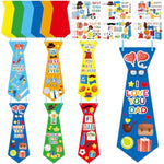 24 Pack DIY Necktie Crafts for Kids Make Your Own Tie for Dad Bulk Classroom School Activities