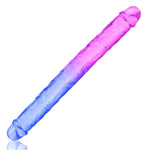 18.11" Double Ended Dildos Sex Toys Double Sided Dildos Penis Double Dong Realistic Dildo Anal Butt Plug Flexible Gradient Jelly Sex Toys Dildos For Men Women Couple (Xl)