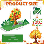 24 Set 3D Burning Bush Craft Kit for Kids, Baby Moses VBS Sunday School Activity