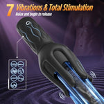 Male Masturbator Sex Toys For Men, Male Sex Toy With 3 Strength 7 Vibration Modes, Anti-Slip Handle Stroker For Penis Clit Nipple Stimulation, Penis Vibrator Trainer Adult Toys For Men Women Couples