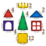 Magnet Tiles Building Blocks For Kids 32 Pieces Magnetic Educational Learning Stem