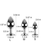 Anal Plug With Sexy Tail For Cosplay, Adult Sex Toys Of Stainless Steel Anal Plug (Black, Medium)