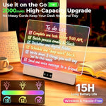 16 Inch LED Drawing Board for Kids Rechargeable LED Note Board with Colors