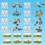 25 Animals Zoo Building Set With Play Mat - 8 Pack Zoo Scene Modules Building Blocks Toy For Party Favors Goodie Bag Classroom Prizes Fillers Birthday Gifts For Kids Boys Girls 6+ (1460Pcs)