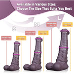 Realistic Horse-Inspired Dildo - Lifelike Texture & Design, Body-Safe Silicone, Suction Cup Base For Hands-Free Fun - Adult Toy For Pleasure & Exploration(Large) Brown