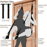 Door Sex Swing With Seat, Bondage Slave Leather Soft Plush Sex Slings With Adjustable Straps, Hanging Door Handcuffs Leg Restraints Spreader Adult Sex Toys For Couple, Holds Up To 300Lbs