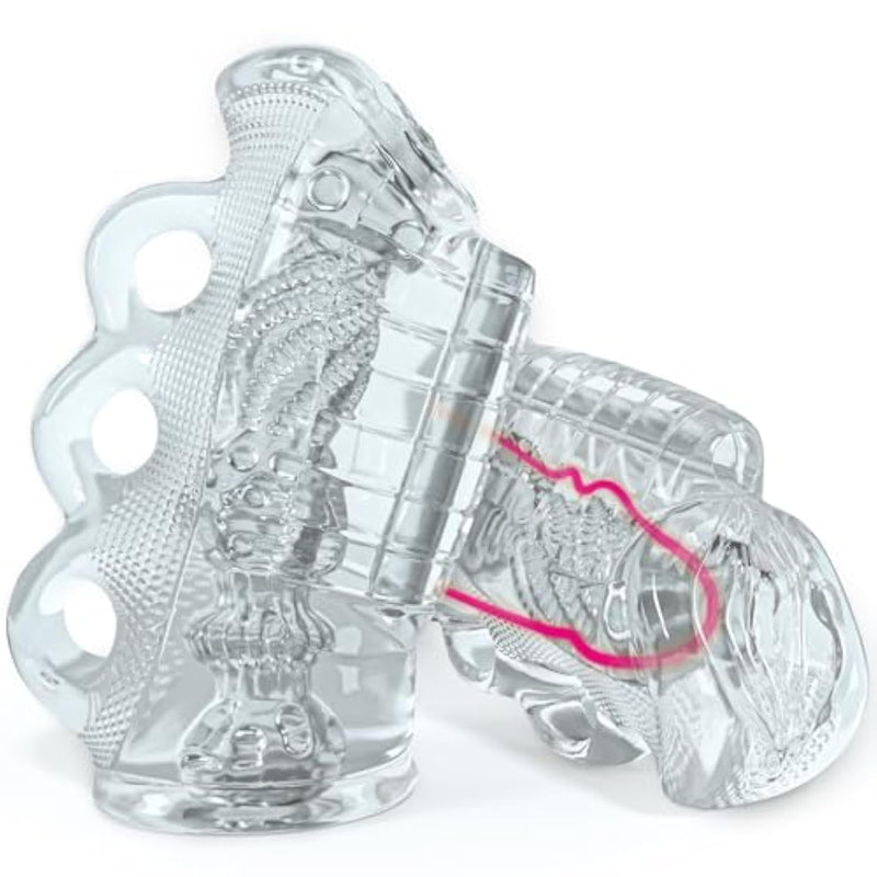 Male Masturbator For Male Flesh Pocket Pussies Light Couple Foreplay Sex Toys For Men, Adult Toy Manual Sucking Insertion With Vaginal Spiral Texture, Blowjob Penis Training For Men