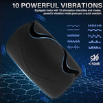 Mens Vibrator, Winged Male Masturbator With 10 Vibrations, Heating Male Vibrator With Ribbed Tunnel For Penis Stimulation Pleasure, Adult Sex Toy For Men Prolong Endurance & Games