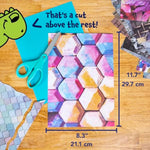 Everyday Patterns Craft Paper Set - 40 Sheets, 10 Designs, 100 GSM Weight