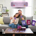 Wipipia Couples Card Game – 300 Prompts – 3 Categories – Interactive Date Night Game For Couples – Valentine’S Fun Conversation And Dare Cards To Play, Connect & Be Surprised