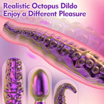 Realistic Tentacle Vibrator Sex Toys - 8.6”Vibrating Monster Dildo Adult Toys With 10 Vibrating Modes For Anal Vagina Nipple Stimulation, Silicone Octopus Dildo Sex Toys For Women Couples Pleasure