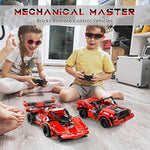 Stem Building Blocks Toys Gifts For Age 6, 7, 8, 9, 10, 11, 12 Boys And Girls, Diy Building Bricks, Stem Engineering Construction Rc Toy,Racing Car With Remote Control