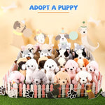 Mini Stuffed Puppies 20Pcs Plush Dogs Adopt A Puppy Pet Adoption Paw Party Supplies Stuffed Animals Bulk For Dogs Soft Plush Toys Doll For Kids Birthday Gift Party Favors Stocking Stuffer