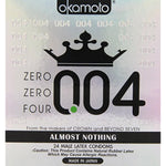 OKAMOTO 004 Condoms 24 Count & Trojan BareSkin Raw Thin Condoms 24 Count
