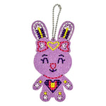 My Bunny Keychain Sewing Kit for Kids, Beginner Cross-Stitch Craft Set