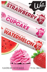 3-Pack Flavors Sampler (Strawberry, Watermelon, Cupcake), 1 Fl Oz Each