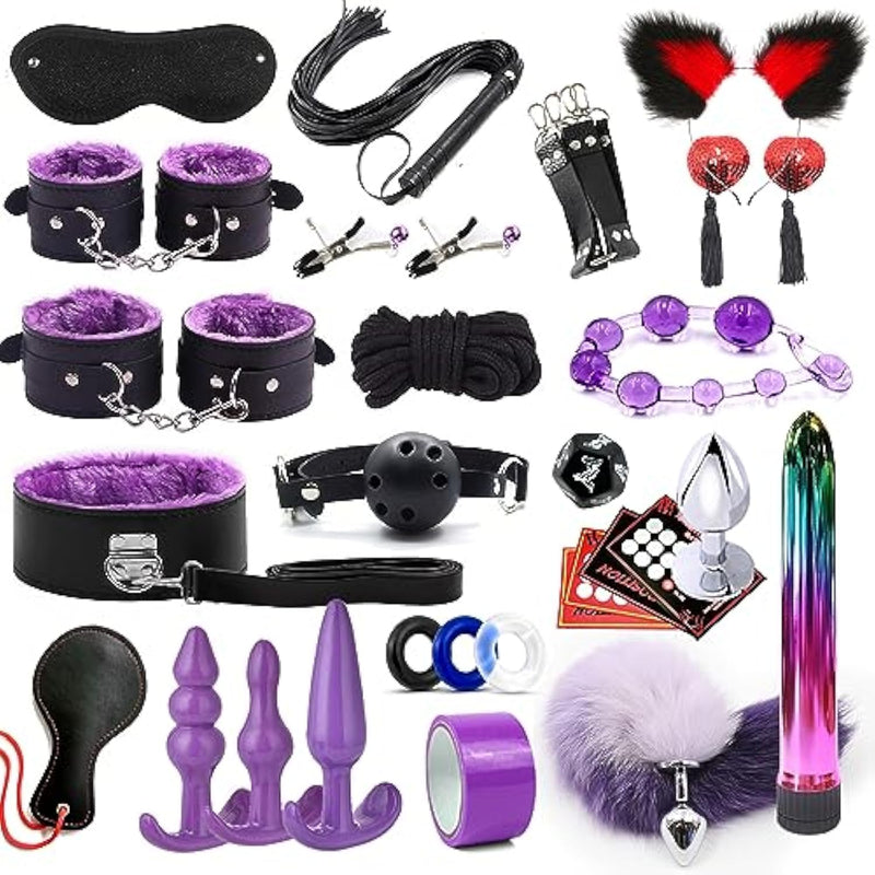 Sex Bondage Bdsm Kit Restraints Sex Toys For Adults Couples, Kinky Sex Toys Restraint Set For Bdsm Toys For Couples,Sex Toy Kit For Bondaged Gear & Accessories For Women