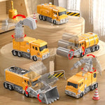Toys For Ages 5-7, 5-In-1 Take Apart Construction Vehicle Trucks Transform To Robot, 5 6 7 8 Year Old Boy Christmas Birthday Gift Ideas, Robot Toys For Kids 4-8