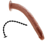 22.8 Inch Super Long Anal Beads With 15 Balls + 16.5 Inch Super Long Realistic Dildo