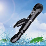 Thrusting Dildo Vibrator Adult Toys,Rabbit Thrusting G Spot Vibrator Adult Sex Toys With Vibrating Ears Rabbit Realistic G Spot Vibrator Sex Toys Vibrators Anal Dildo Wand Adult Toys(Black)