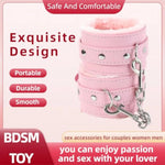 Bdsm Plush Blindfold Sleep Mask Wrist Ankle Cuffs For Couples Bondage Adjustable Handcuffs