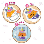 DIY Unicorn Sticker Kit with 25+ Low-Mess Stickers