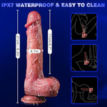 Thrusting Vibrator Dildo, 8.7" Heating Lifelike Suction Cup Dildo, Soft Realistic Dildo Dildos Toy For Women Men With 7X8 Modes, Remote Control Adult Sex Toys Toy G-Spot Stimulation