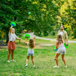Toss And Catch Ball Set Ultra Sturdy Abs - Family Games Christmas Stocking Stuffers Gift For Toddlers Kids Teens Boys Girls 3-5 5-8 8-13+ Yrs - Baseball Toys For Beach Pool Yard Outdoor 4 Pack