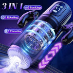Male Masturbator Penis Pump Male Sex Toys For Men Sex Toy Adult Toys Pocket Pussies With 7 Thrusting 7 Rotating 5 Sucking Modes, Masturbation Stroker Pumps & Enlargers Lcd With Handle App Control
