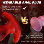 Large Butt Plug Huge Thick Anal Plug Sex Toys For Men, 6.3" Wearable Knot Buttplug Silicone Anal Plugs Stretcher Trainer With Safe T Base, Monster Anal Dildo Vaginal Dialator Adult Toys For Women Men