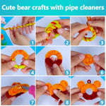 1000 Light Brown Pipe Cleaners for Crafts and DIY Projects