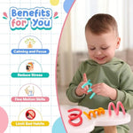 Fidget Toys Sensory Sticks For Kids: 8 Pack Creative Fidget Sticks - Sensory Toys For Kids With Autism Anxiety Relief - Quiet Fidgets For Adhd Classroom Focus - Fun Stocking Stuffers Gifts
