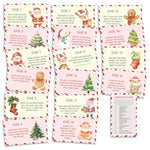 Christmas Surprise Trip Reveal Scavenger Hunt Xmas Scavenger Hunt Games For Adults Secret Santa Holiday Treasure Clues Game Winter Holiday Christmas Party Supplies Activities /Xb002