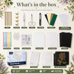 Large Flower Press Kit, 11.8 x 8.7 Inch, 6 Layers with Photo Frame & Bookmarks