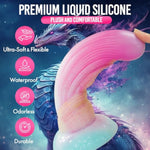 Fantasy Dildo Monster Dong With Strong Suction Cup For Hands-Free Play Thick Dildos 8.7" Long Soft Silicone Flexible Dildos For Vagina Anal Pleasure Sex Toy For Women Men Couples